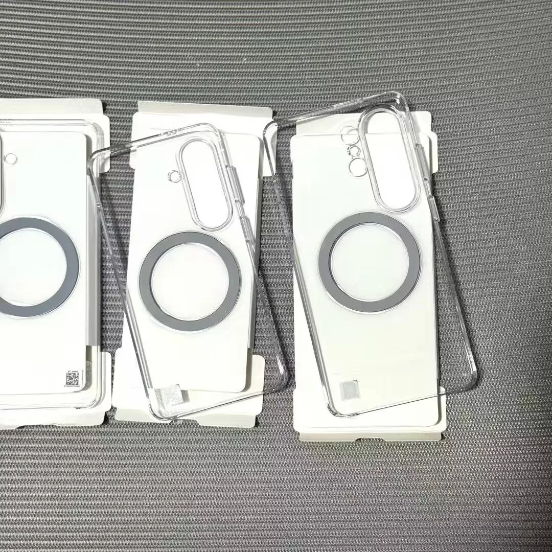 Magnetic Clear Transparent Hard Phone Case