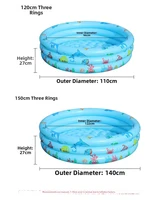 Piscine gonflable pour enfants, portable, pliable, pour bébés, jeux aquatiques, bain, piscine pour la maison et l'extérieur 2