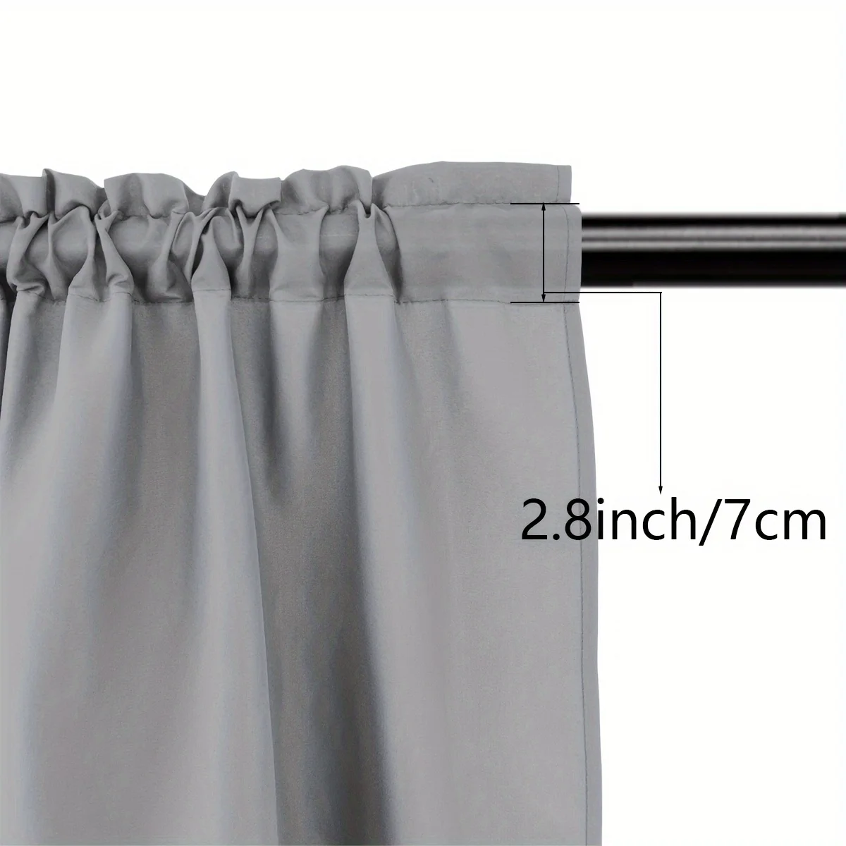 Light filtering curtain fabric close-up
