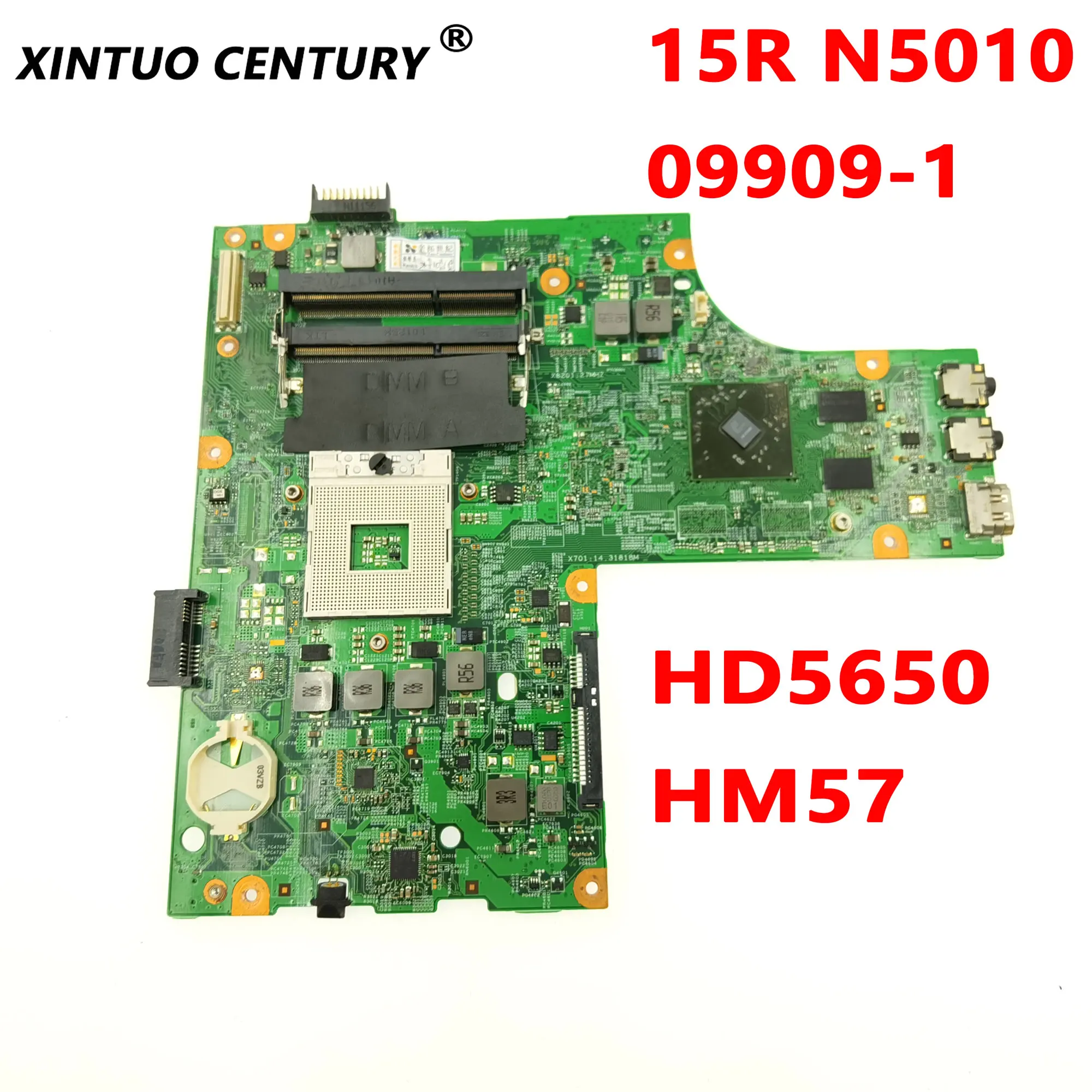 para Dell Inspiron Laptop Motherboard 099091 com Hd5650 1gb Gpu Hm57 100 Testado Cn0vx53t 0vx53t 15r N5010 Vx53tmotherboard