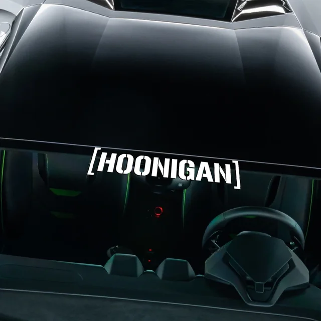 Personality Letters Car Stickers Vinyl Water Proof Reflective HOONIGAN Car External Accessories Decorate Auto Stickers