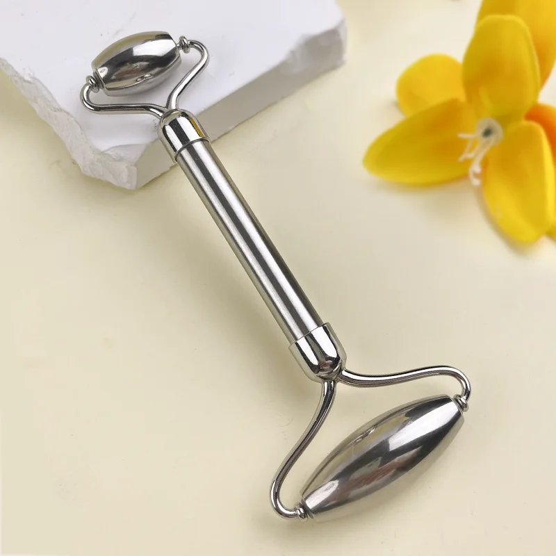 Premium Stainless Steel Double-Headed Facial Massage Roller