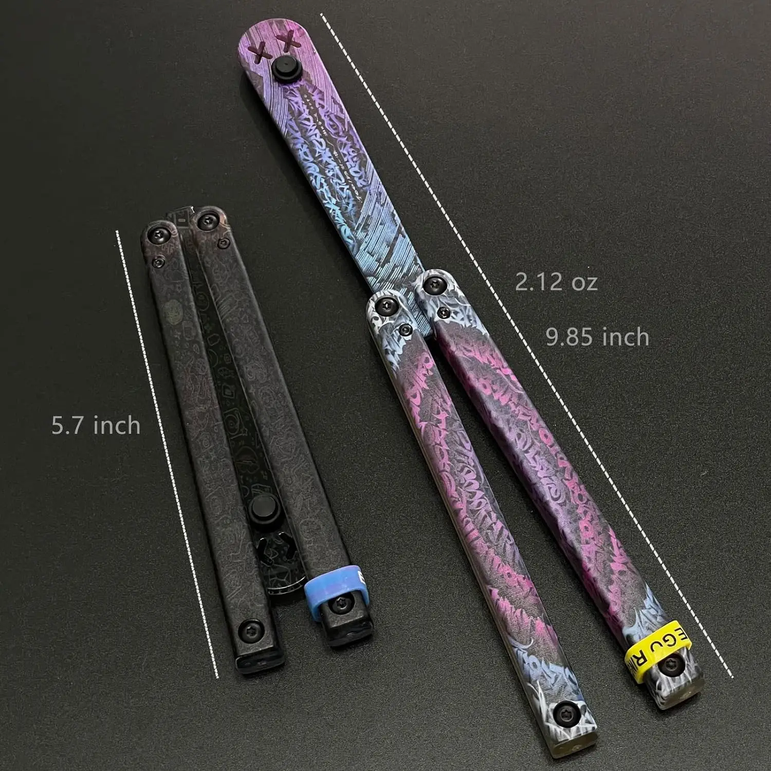 Plastic Butterfly Knife Trainer with Copper Washer