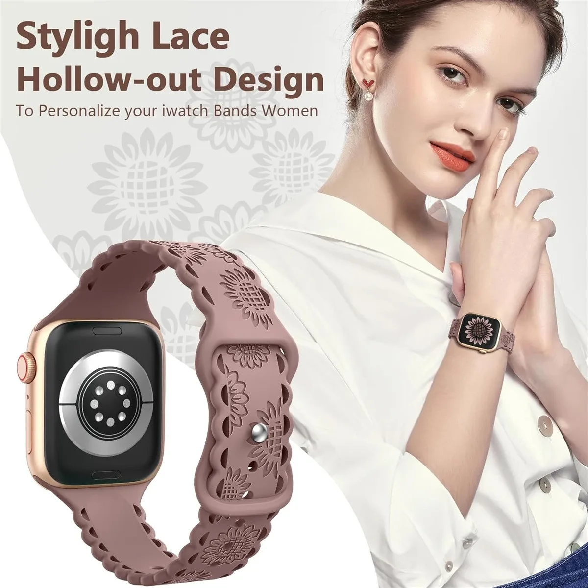 Silicone Watch Band For Smartwatch Sporty Comfortable Strap_voghion.com
