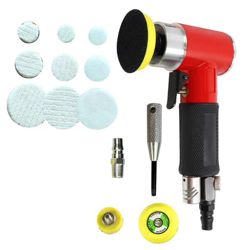 Orbit Air Sander Mini Portable Pneumatic 2"/3" Grinding Machine Set for Car Polishing High Speed Air Powered Polisher Tool