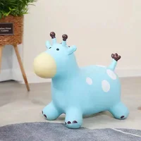 Inflatable Jumping Horse Children PVC Thick Rubber Horse Cartoon Bouncing Training Toy Birthday Gift 2