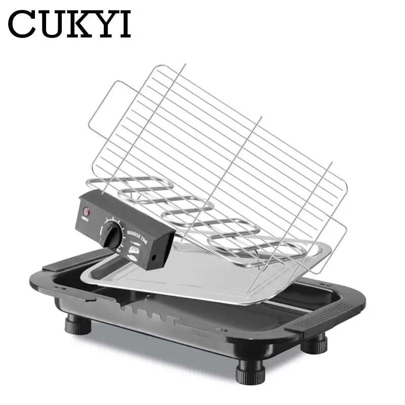 Smokeless Electric grill Firepower adjustable Washable Household Picnic Barbecue Machine Thermostatic Stainless steel Bakeware 2