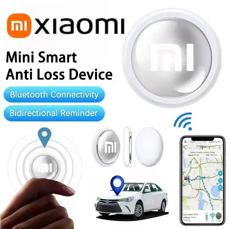 Xiaomi Mini GPS Tracker System FindMy App Air Tag Smart Bluetooth Locator smart bluetooth locator Child Finder Bag Anti-Loss Pet Collar With Tracker