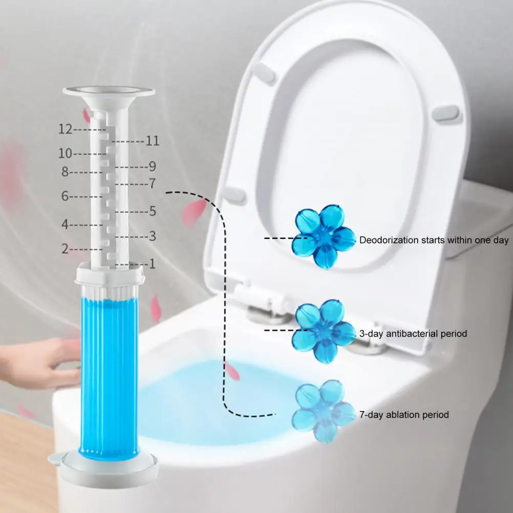 Description Picture 6 of itemAutomatic Toilet Cleaner Gel Flowers Long Lasting 10Days Toilet Bowl Cleaner with Lavender Scent Freshener for Siphon Inner Wall
