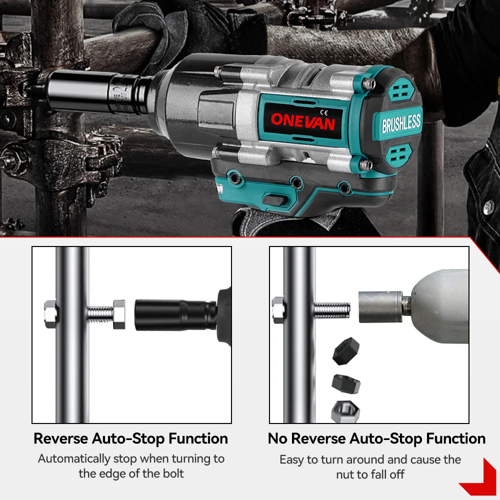 Makita Screwdriver 18V Brushless Impact Wrench 1/2 Inch Cordless