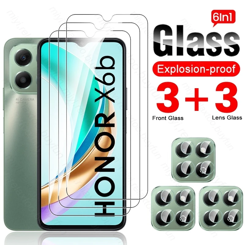 Ultimate 6-in-1 Protective Glass Case with Camera Lens Screen Protector