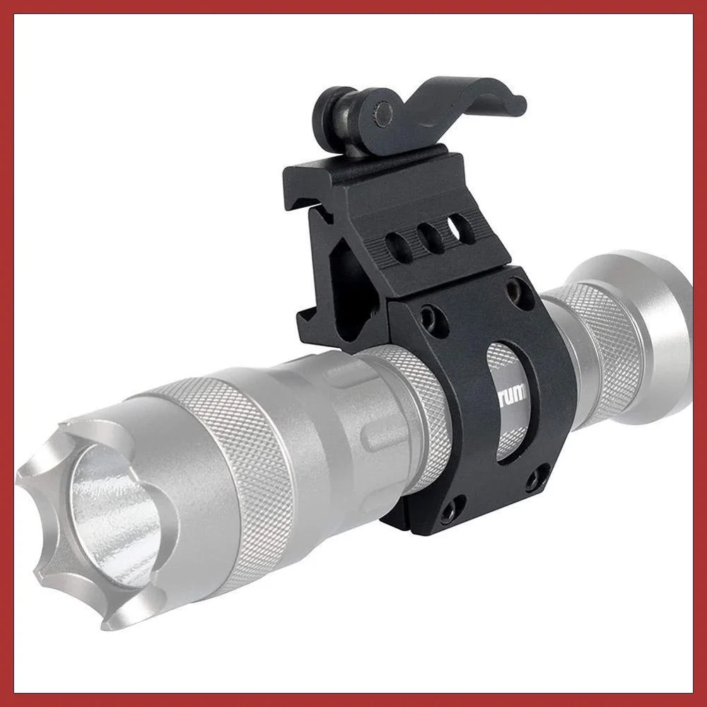 Flashlight Mount 25.4mm Scope Quick Release Offset For 20mm Picatinny Rail 45 Degree Sight mount weapon