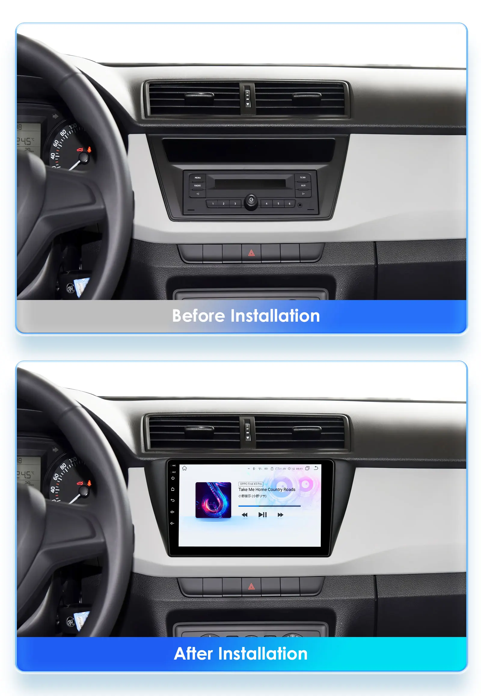 2 din Multimedia Carplay Android Auto Car Radio For Skoda Fabia 3 III 2015-2019 4G Wifi GPS RDS autoradio stereo No DVD 7862