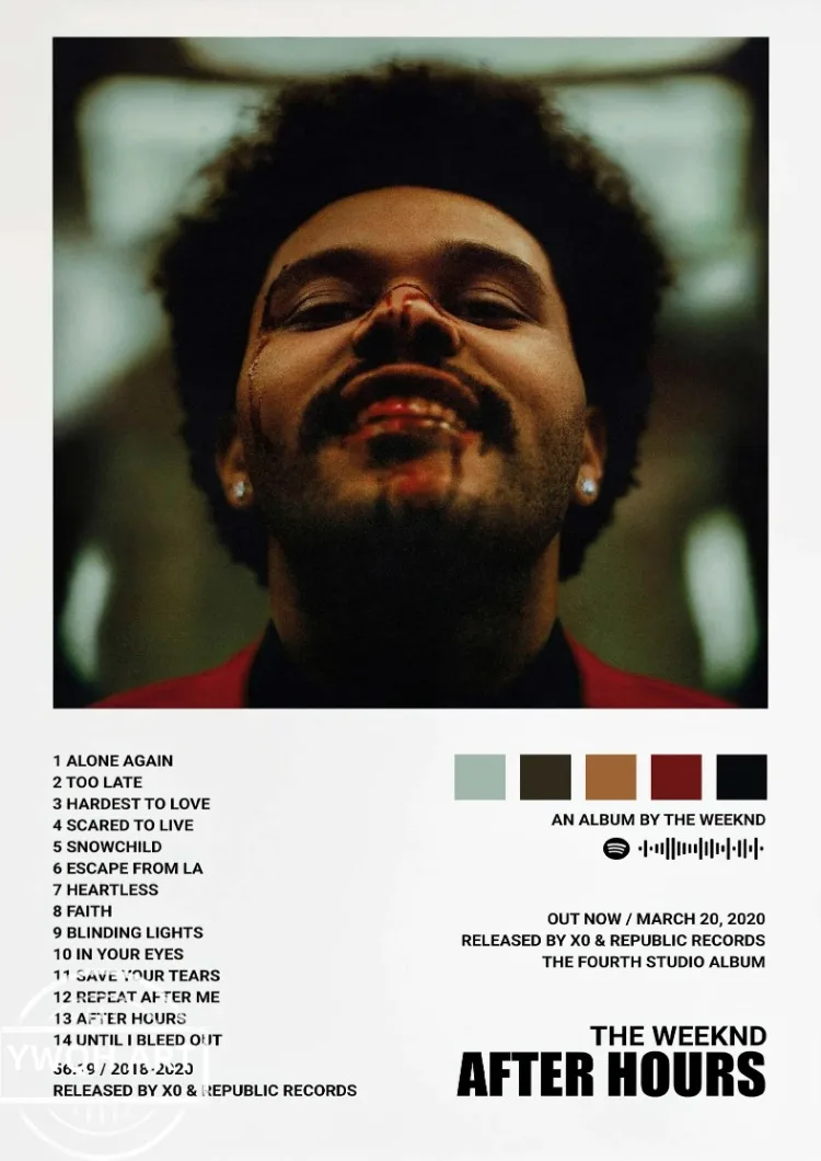 Star The Weeknd Hip Hop Art Print Posters for Living Room Canvas Painting Home Wall Decor Gift