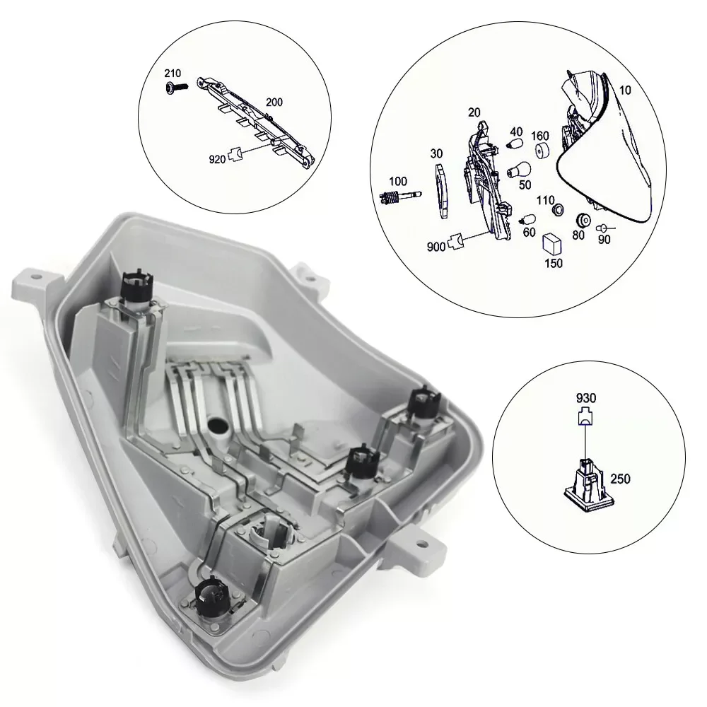 Genuine Mercedes-Benz A Class W176 Rear Right Tail Light Bulb Holder