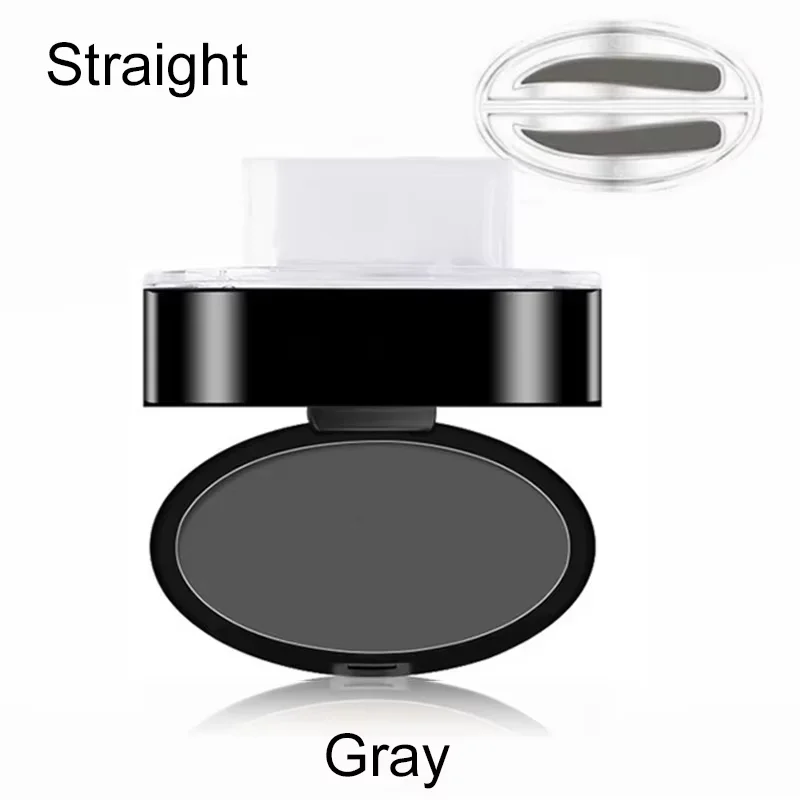 Natural Arched Eyebrow Powder Stamp Quick Makeup Brow Stamps Waterproof Powder Palette for Eyebrows Eye Brow Tint Makeup Tools