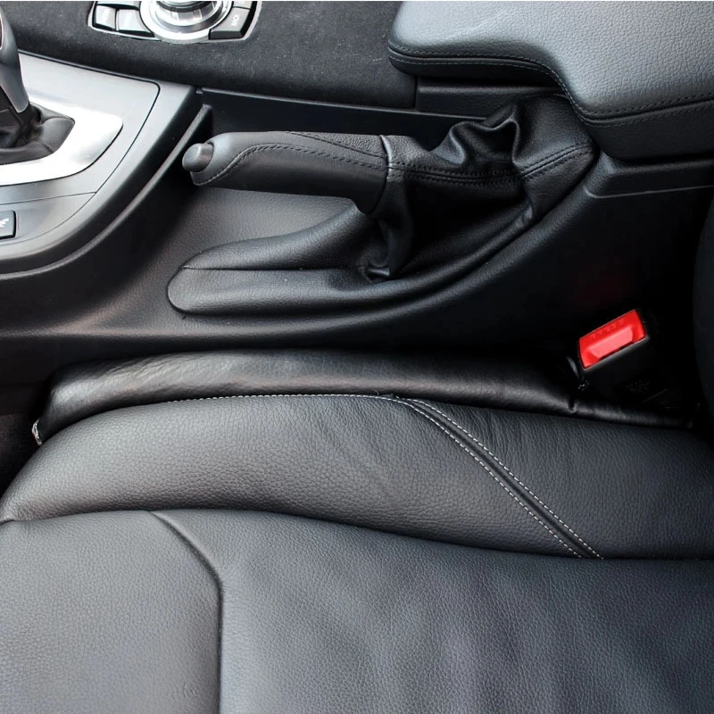 2x Car styling Seat Gap Filler Leather 