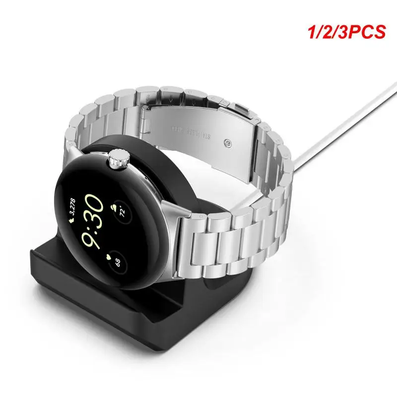 

1/2/3PCS Silicone Charger Stand For Pixel Watch 2022 Watch Charging Dock Charging Cable Station Charging Desktop Holder