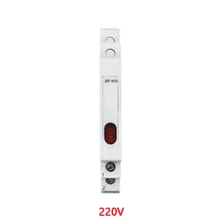 Enhanced Din Rail Indicator Light, 230V AC/DC, Modular Design, 50/60Hz, Single & Dual Lamp Options (220V Red)