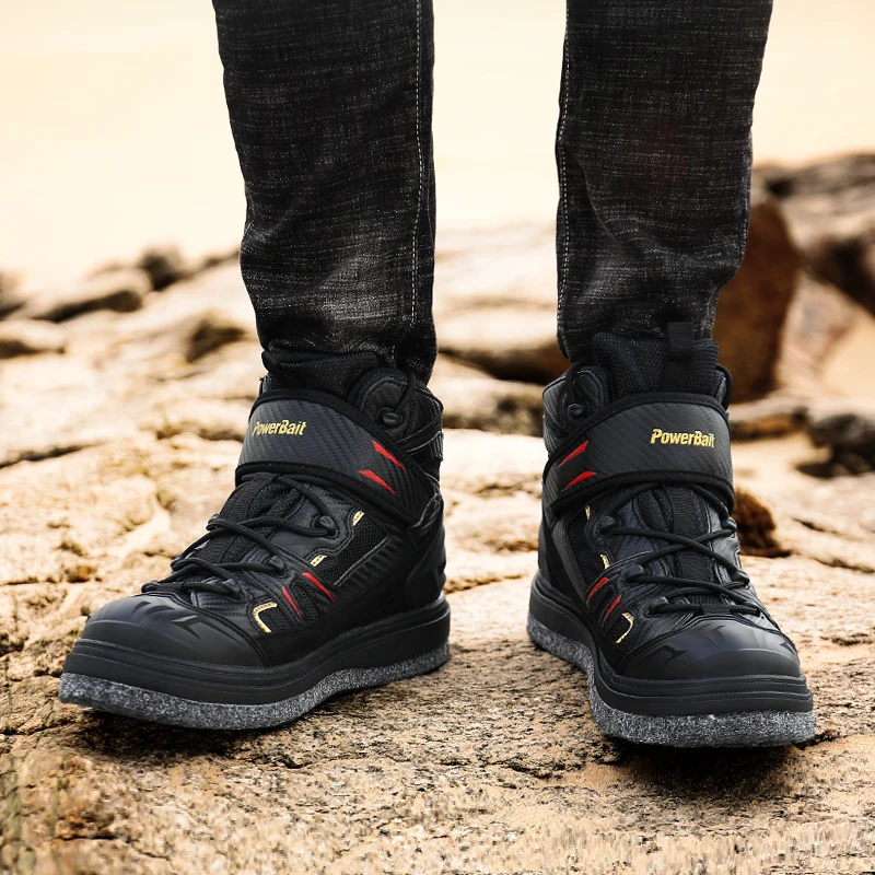Rock offshore Fishing Shoes Men's Shoes Waterproof Skid-proof Reef-climbing  Shoes Air-permeable Handiness Felt Spike Soles