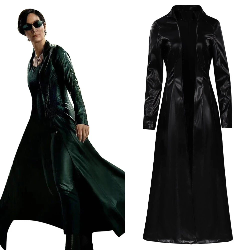 Matrix Resurrections Trinity Cosplay Costume Coat Dress Outfits Halloween Carnival Suit Movie Tv Costumes Aliexpress