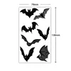 1sheet Halloween Tattoo Sticker Paper Spider Tattoo Sticker Bat Tattoo Sticker 5