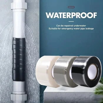 Nastro in silicone autofusdente impermeabile | Resistente alle alte temperature | Guarnizione a prova di perdite per tubi, tubi flessibili e tubi | Riparazione di emergenza 1