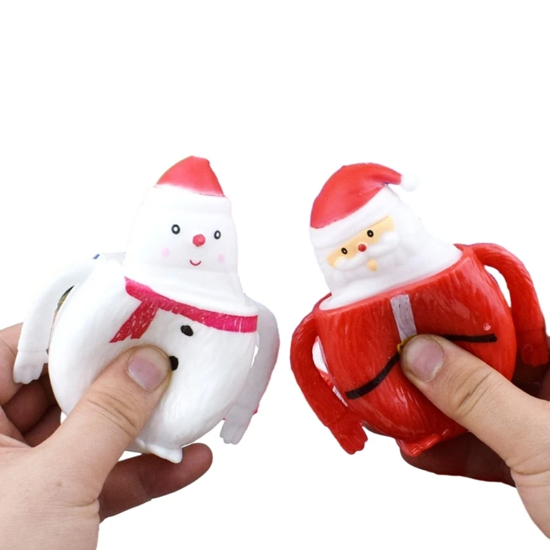 

Squeezable Toy Snowman TPR Pinch Balls Children Festive Stress Pocket Toy