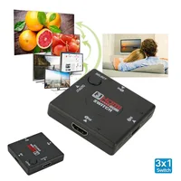 LccKaa 3 Port HDMI Switch 3 input 1 Output  Female to Female HDMI Switcher Splitter Box Selector For HDTV 1080P VIdeo Switcher - Image 4