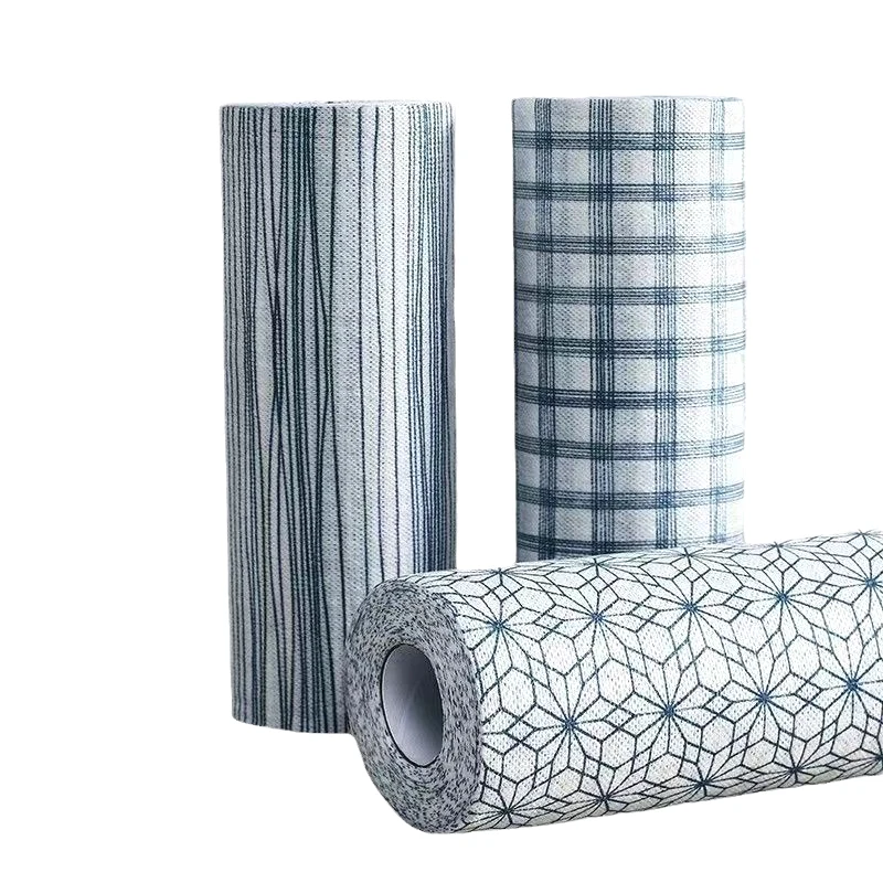 40Pcs Kitchen Roll Lazy Dishcloth Rag Reusable Cleaning Cloths Strong Absorbent Thicken Multi-Purpose Non-Woven Towel