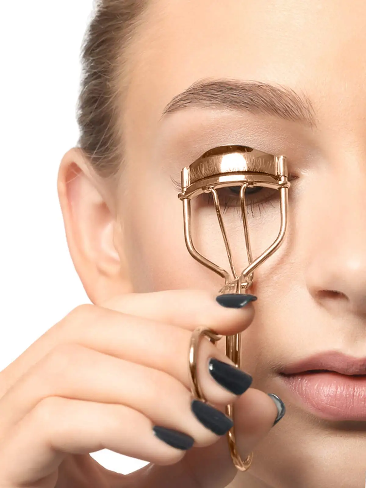 Eyelash Curlers Eyebrow Brush Kit for Women w Lash Curler, Eyelash Comb Seperator, Mascara Brushes, Extension Tweezers,