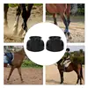 Rubber Bell Boots Rubber Overreach Horse Boots 2pcs Soft Equine Boots Protective Gear Accessories For Training Equipment 5