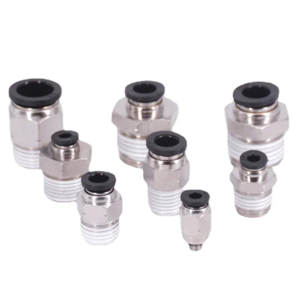Pipe Fitting Hose Pipe Fitting 1/8" 1/4" 3/8" 1/2" NPT Male Female 1/8"-5/8" Inch Tube OD Elbow Pneumatic Push To Connect Air Fitting Quick Release Connector