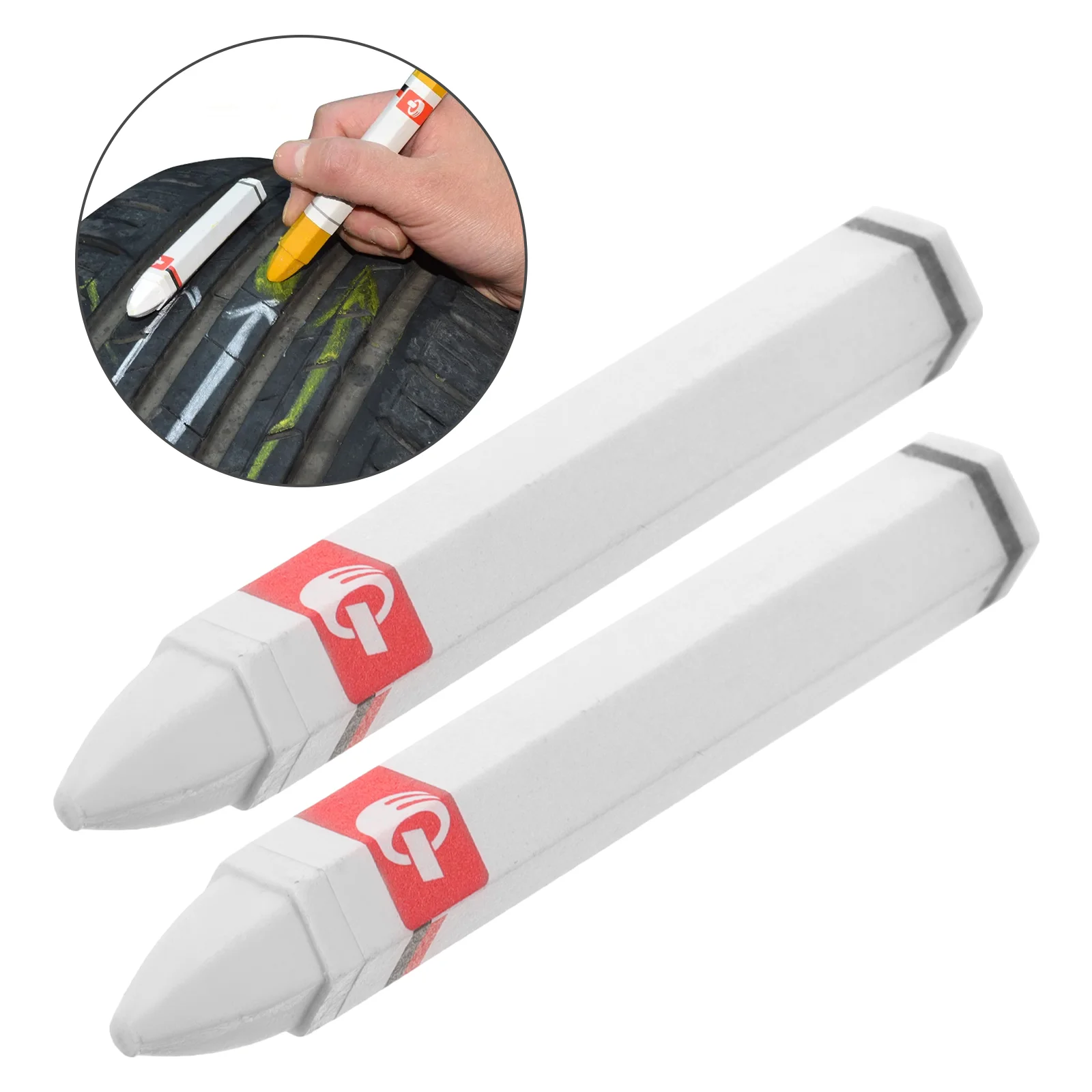 

White Paint Pen Paint Markers Tire Marking Pens Tire Wax Pens Tire Repair Marking Pens Car Tire Marker Pens Quick Dry