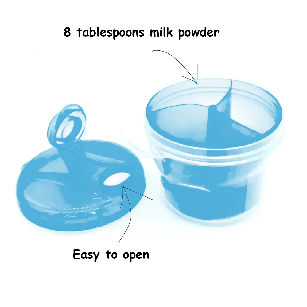 1PC Baby Portable Outdoor Milk Powder ContainerIndividual 3-layer Rotating Milk Powder Storage Dry Box