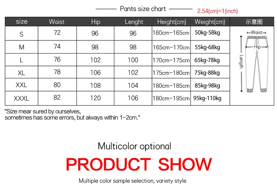 Description Picture 2 of itemNew Man Pants Autumn And Winter In Men's Clothing Casual Trousers Sport Jogging Tracksuits Sweatpants Harajuku Streetwear Pants