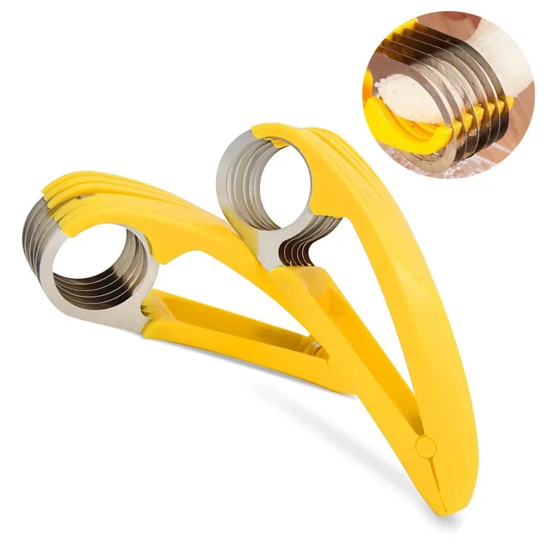 Kitchen Manual Banana Slicer Sausage Chopper Stainless Steel Cucumber Salad Cutter Fruit Vegetable Food Processors Cooking Tools vegetable slicer,fruit slicer,vegetable cutter