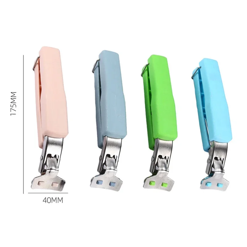 Anti-Scalding Bowl Clamp Hot Bowl Clip Stainless Steel Pot Clip Holder Plastic Handle Non-Slip Fetching Pliers Clamp Bowl Lifter