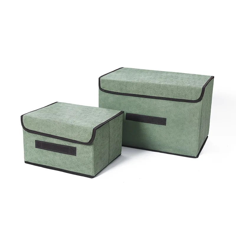 Foldable Gray Fabric Storage Box