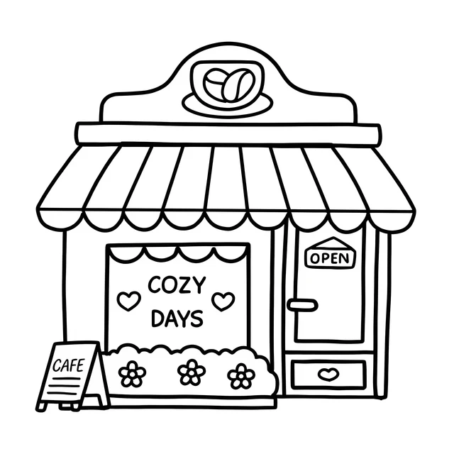 STRESS RELIEF bold-easy Coloring Book for Adults Cute Drawing Book Perfect Gift for Party and Birthday 4
