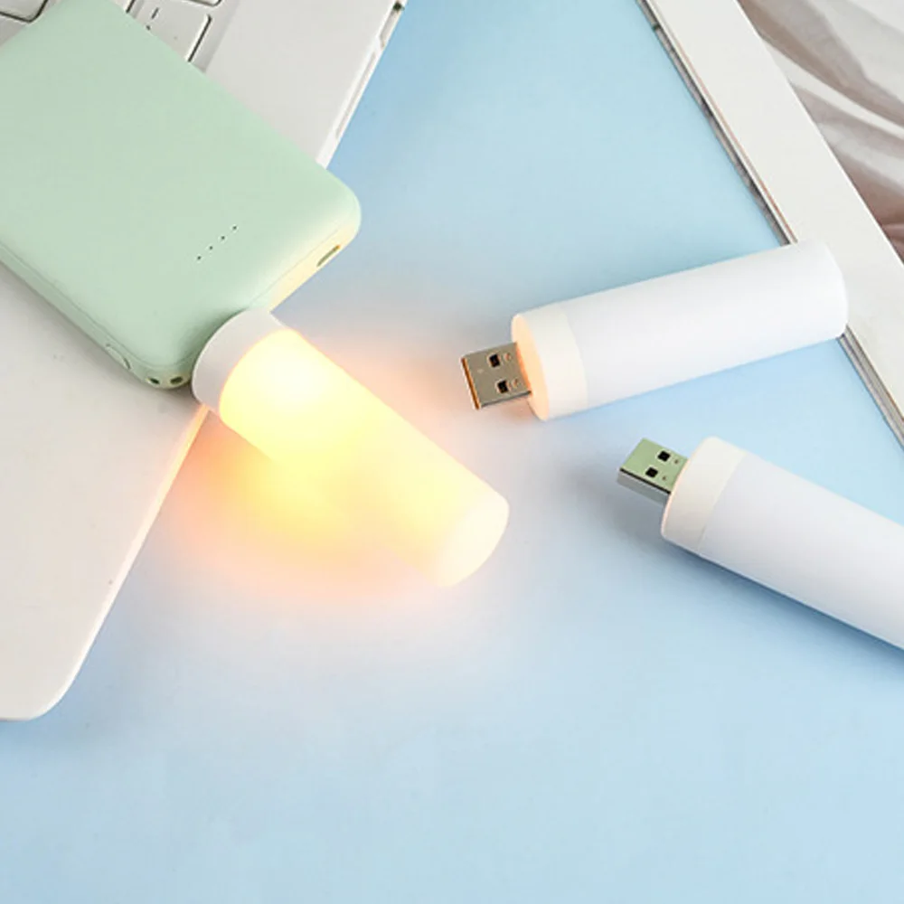 LED Light Night Light Book Light LED Flame Lamps USB Creative Flickering Flame Bulbs Dynamic simulation effect light Decorative Small Book Lamp Night light