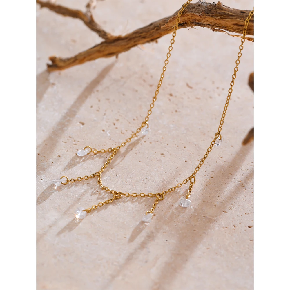 Yhpup Collarbone Chain Necklace