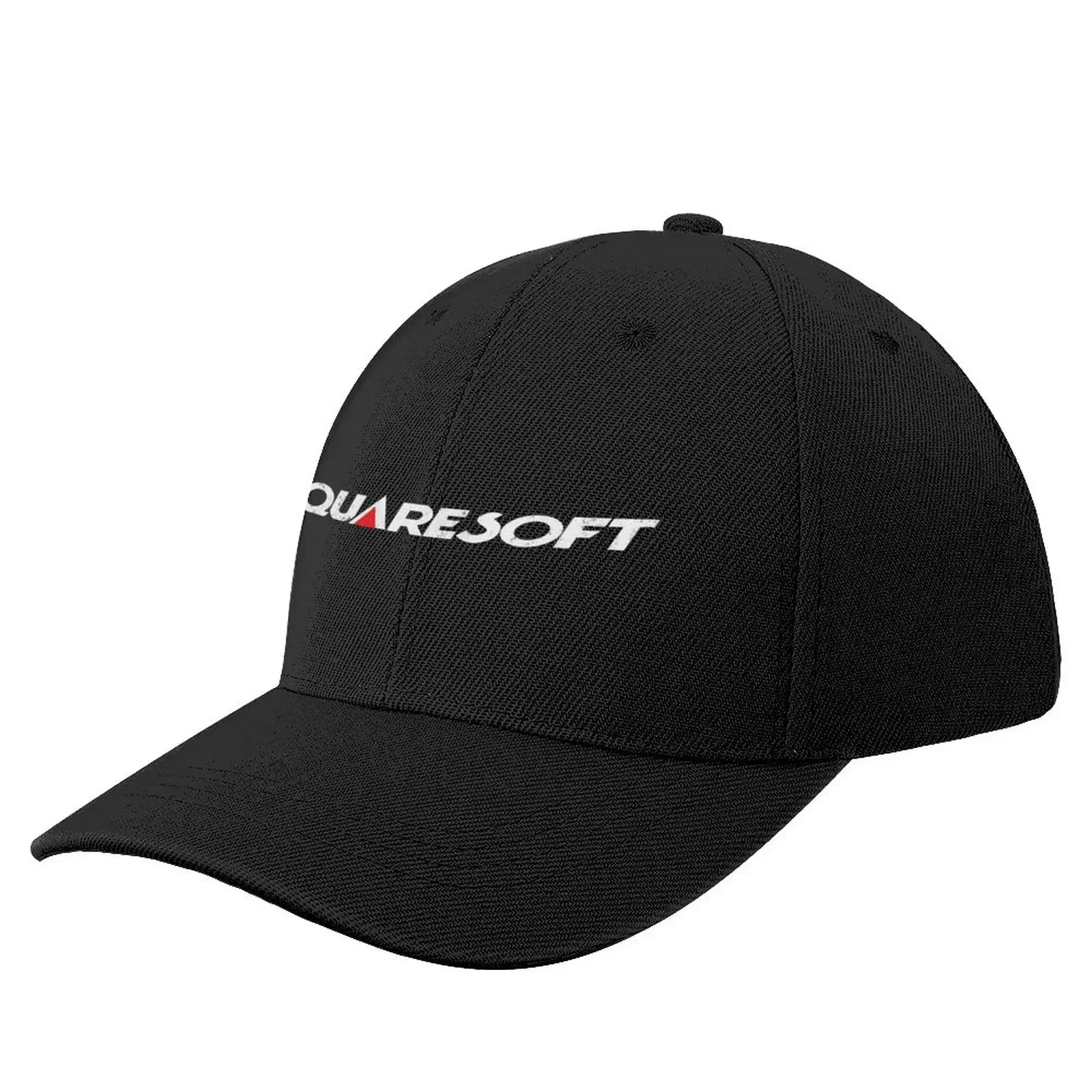 

Squaresoft (квадратный) логотип компании по производству видеоигр в стиле ретро с эффектом потертости, бейсболка, дизайнерская шляпа, женская шапка, Мужская