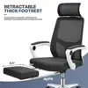 Mesh Gaming Desk Chair Set with Bookshelf Z-Shaped Modern Office Desk and Chair Easy to Assemble Sturdy Steel Frame Adjustable 4