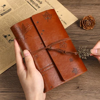 Vintage Leaf Journal Notebook 1