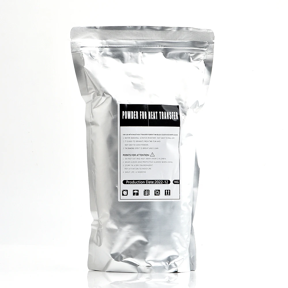 열전사 인쇄 Dtf 접착제 파우더, Dtf 프린터, 티셔츠 인쇄, 화이트 핫멜트 접착제 파우더, 1kg, 1000g