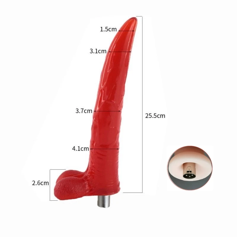 Sex Machine Attachments Dildos for Sex Machine with 3XLR Connector Extra long and extra thick vibrator for women sex toy