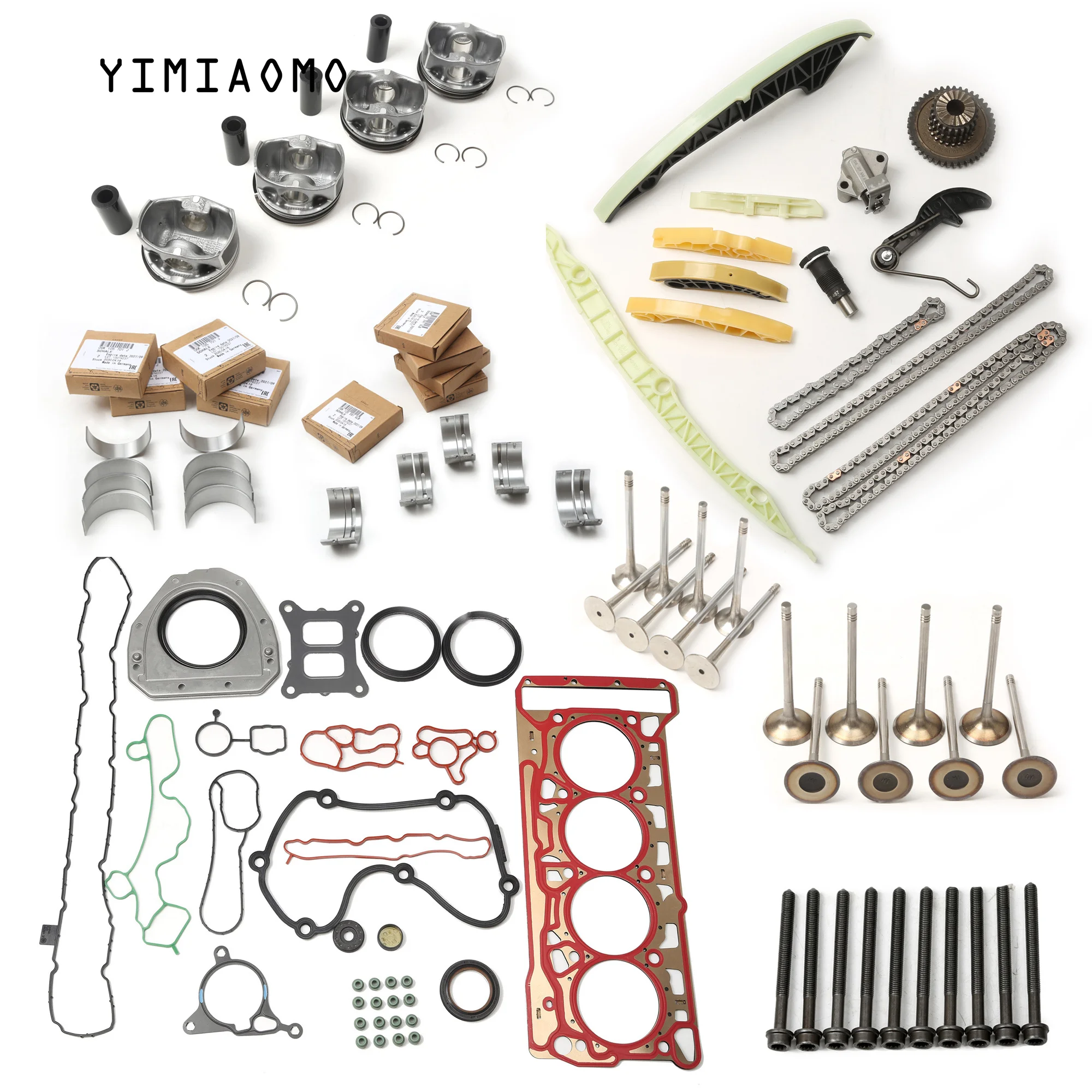 Car Engine Overhaul Kit Piston Gasket Bearing Shaft Shoe Timing STD EA888 MK2 2.0T For SKODA PORSCHE MACAN CUPRA