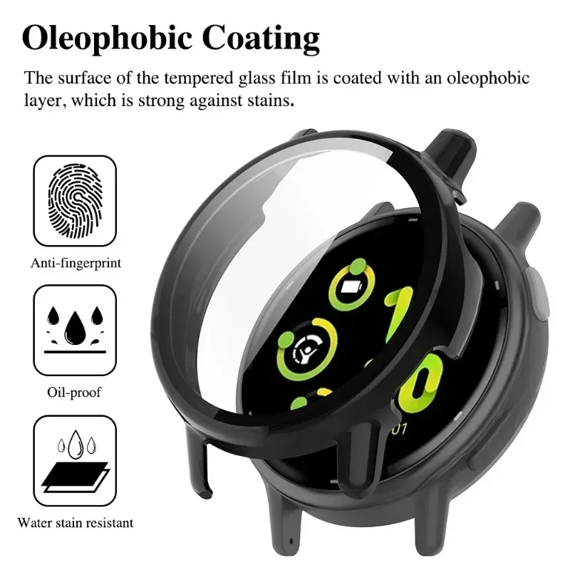 Enhanced Tempered Glass Protective Case - Anti-Scratch Screen Guard and Durable Shell