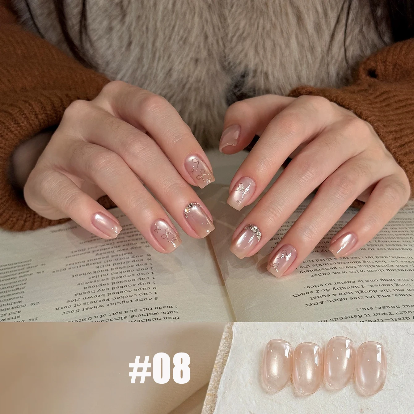 MIANEL 10ML Milchcreme Einfarbiger Wasser-Katzenaugen-Gel-Nagellack 2026 Neuer Beliebter Funkelnder Glitzer Klare Glasperlen Satin Nagelkunst – Detail 13